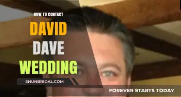 Contacting David Dave Wedding: A Step-by-Step Guide for Couples
