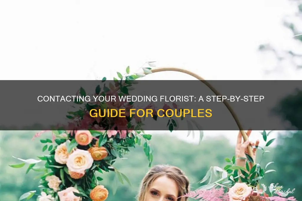 how to contact florist for wedding