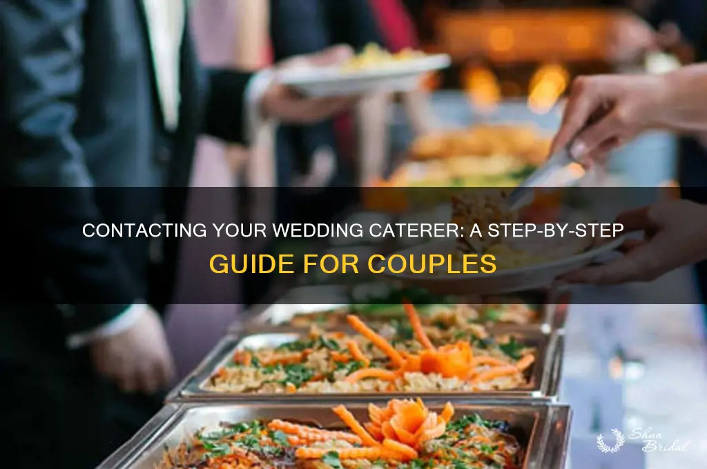 how to contact wedding caterer