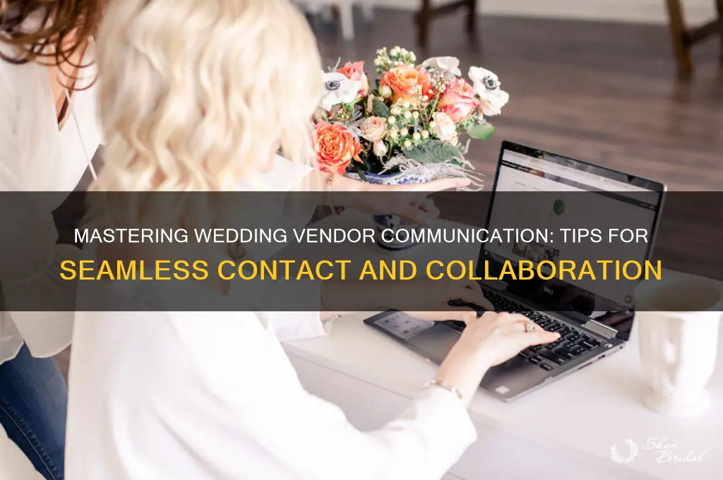 how to contact wedding vendors