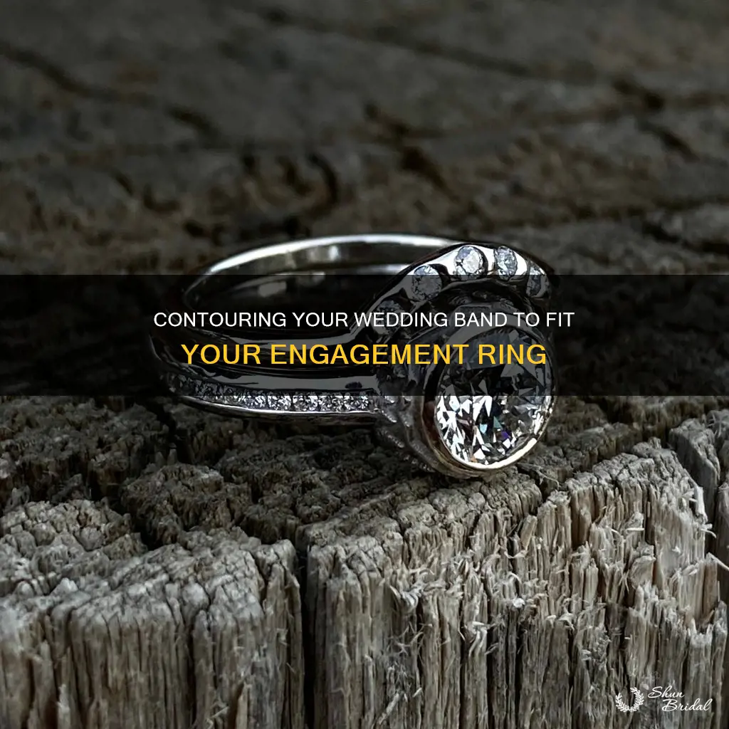 how to contour wedding band to fit engagement ring
