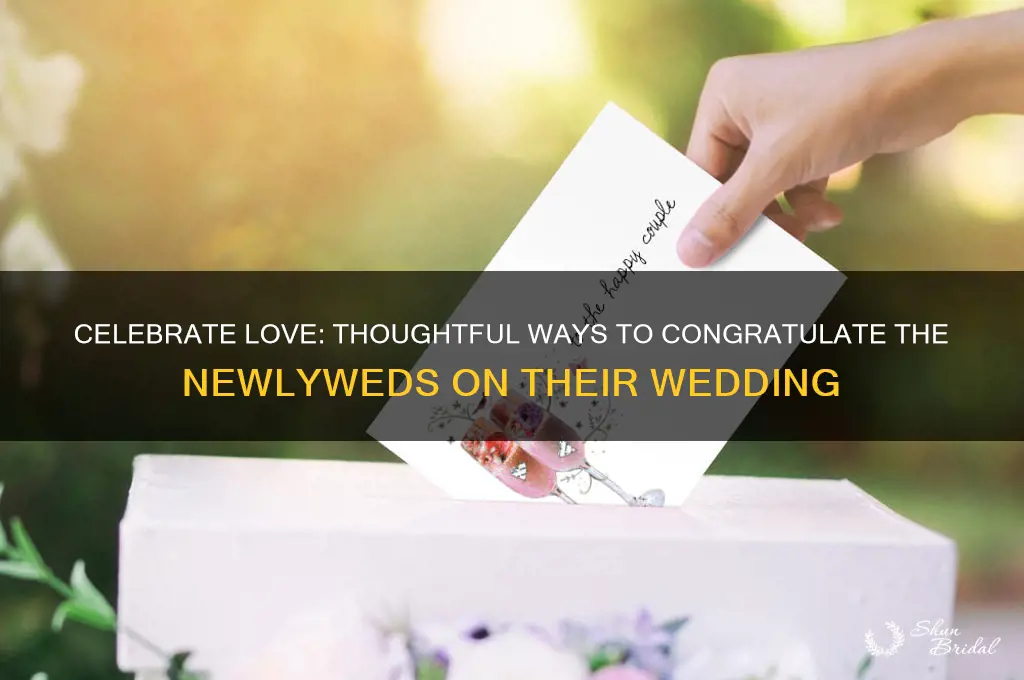 how to contraguate someone on their wedding