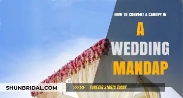 Transforming Canopies into Stunning Wedding Mandaps: A Creative DIY Guide