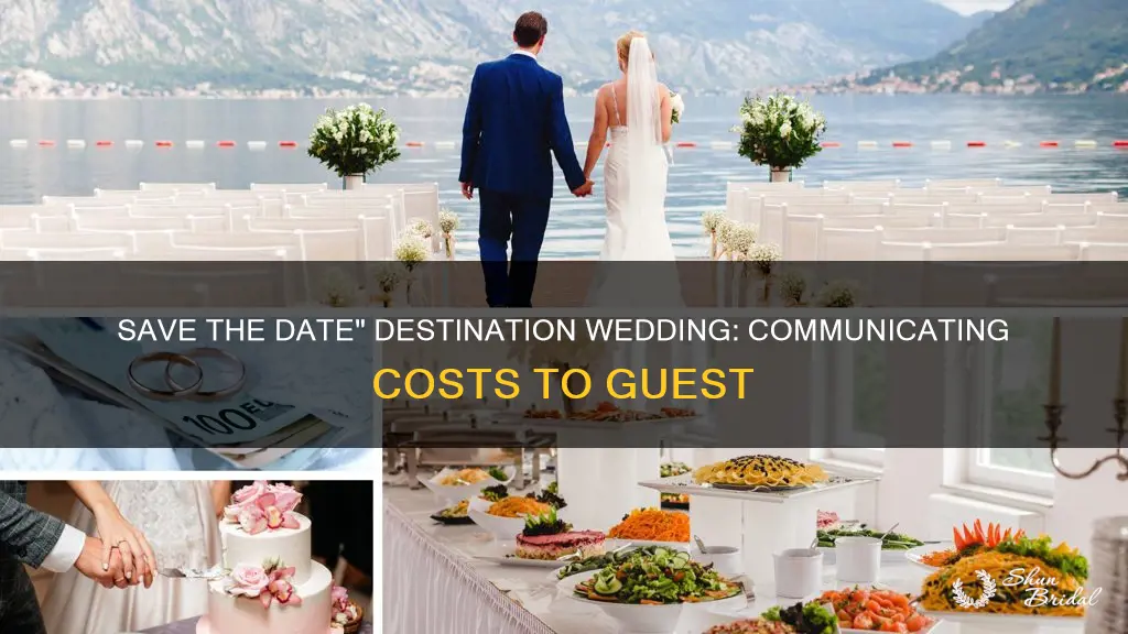 how to convey costs in save the date destination wedding