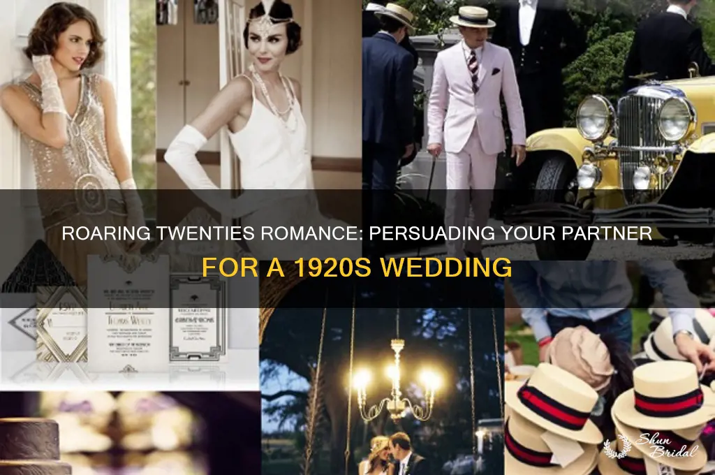 how to convince him to have a 20s themed wedding