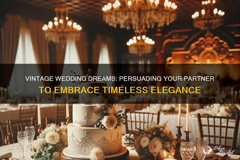 how to convince him to have a vintage themed wedding