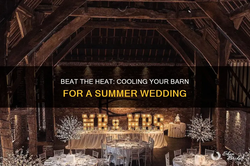how to cool a barn for a summer wedding
