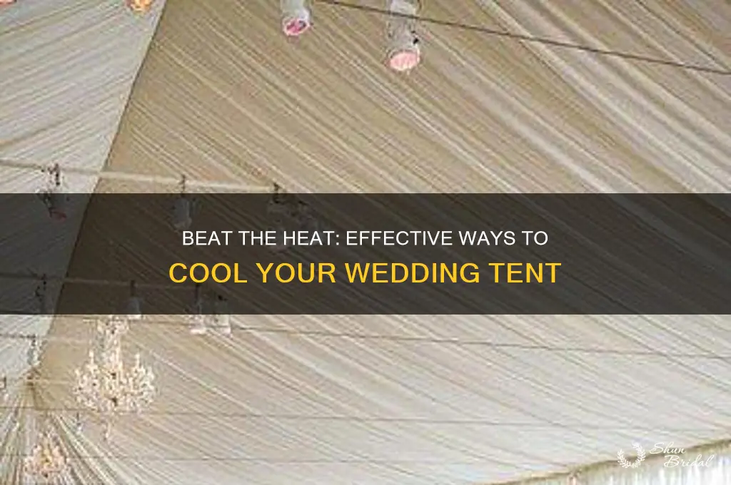 how to cool a wedding tent