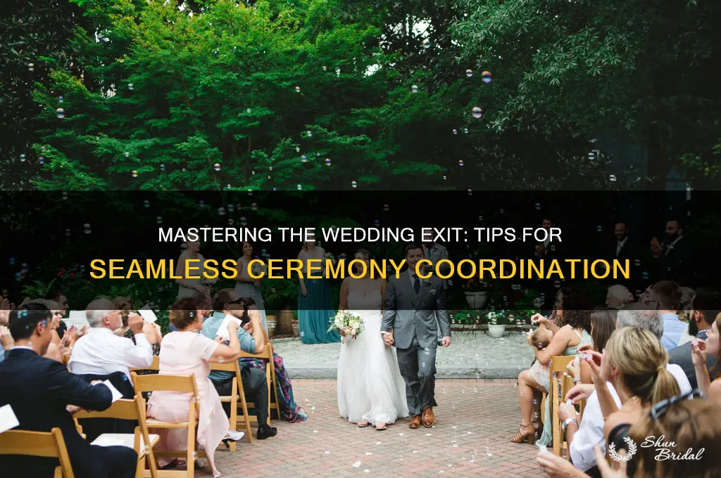 how to coordinate a ceremony exit wedding coordinator