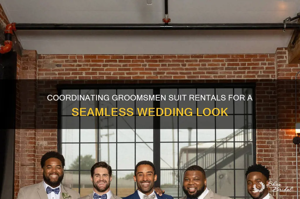 how to coordinate suit rental wedding with groomsmen