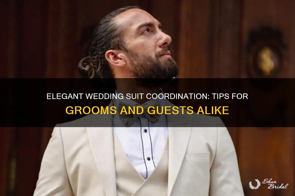 how to coordinate suits for wedding