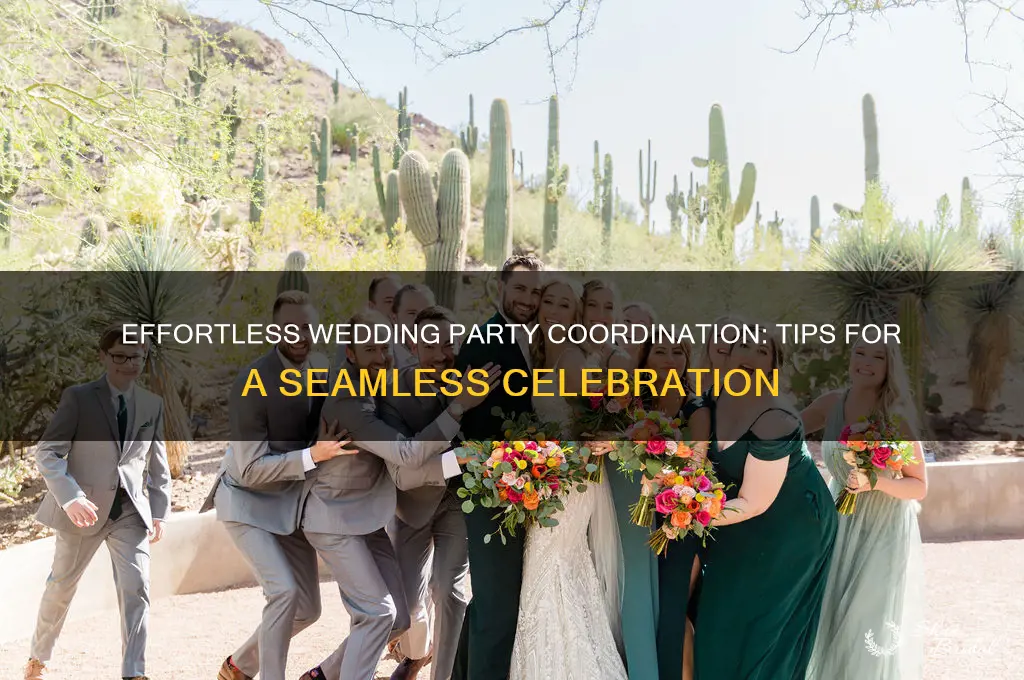how to coordinate wedding party