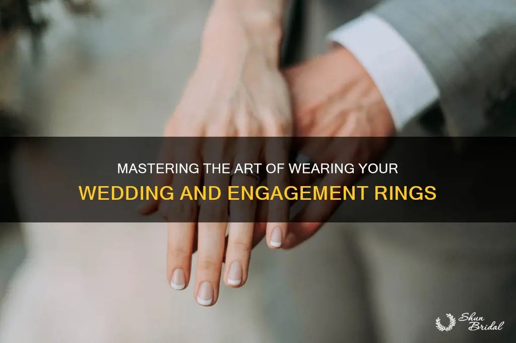 how to correctly qear wedding and engagementring