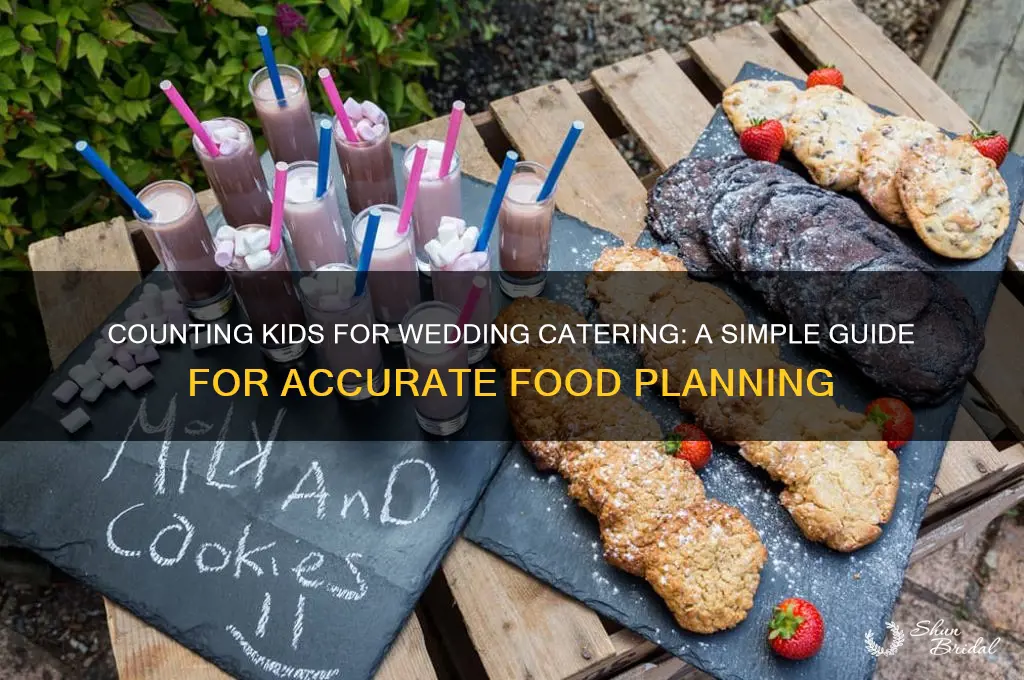 how to count kids for a wedding for food