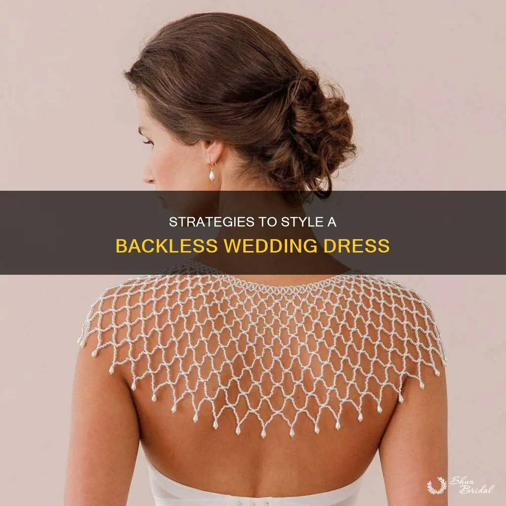 how to cover a backless wedding dress