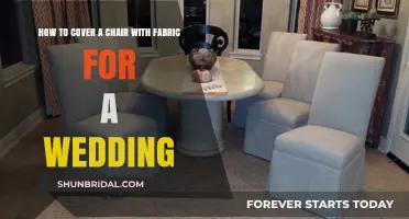 Elegant DIY Chair Covers: Transforming Wedding Seating with Fabric