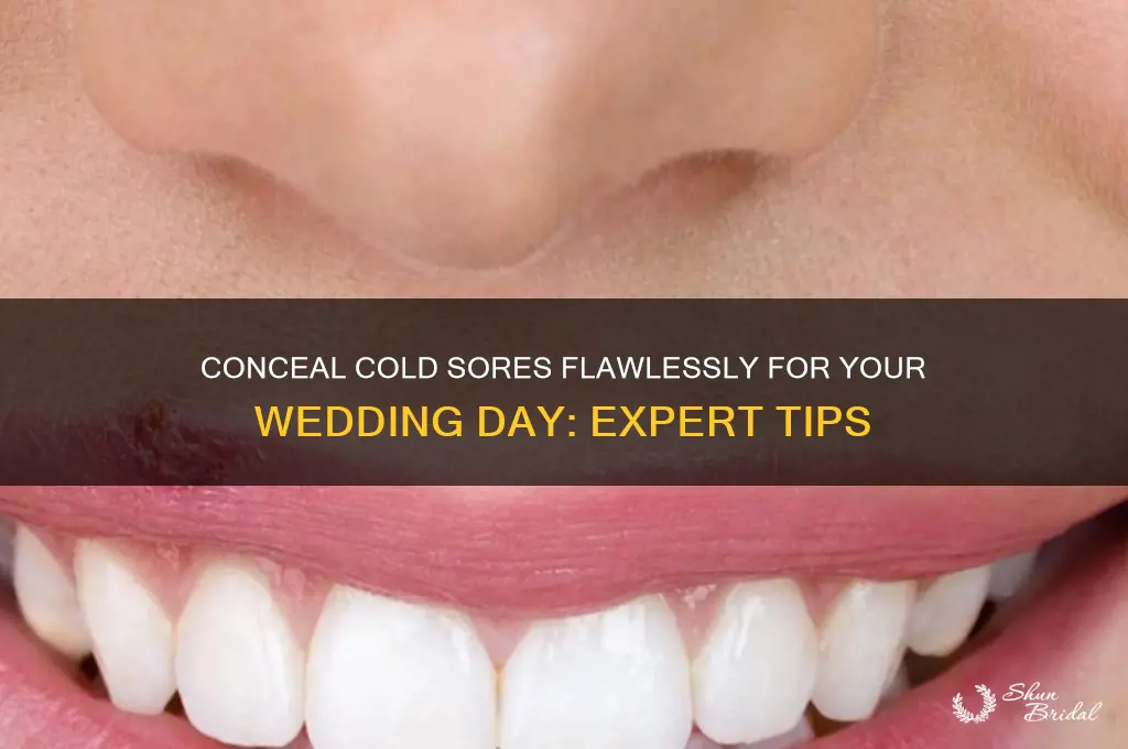 how to cover a cold sore for a wedding