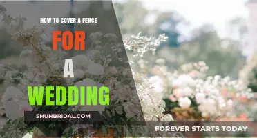 Elegant Fence Covering Ideas for Your Dream Wedding Decor