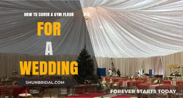Transforming Gym Floors into Wedding Dreams: Creative Covering Ideas