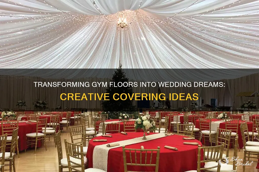 how to cover a gym floor for a wedding