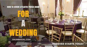Elegant Wedding Chair Makeover: Transforming Plastic Porch Chairs for Your Big Day