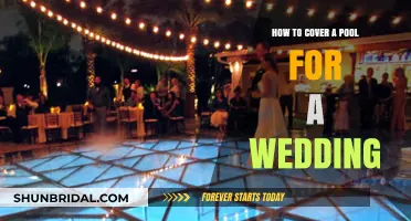 Elegant Pool Covering Ideas for a Stunning Wedding Reception
