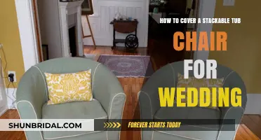 DIY Wedding Elegance: Covering Stackable Tub Chairs for a Perfect Look