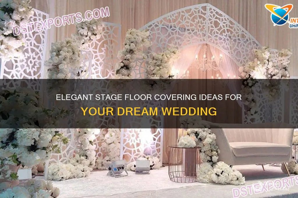 how to cover a stage floor for a wedding