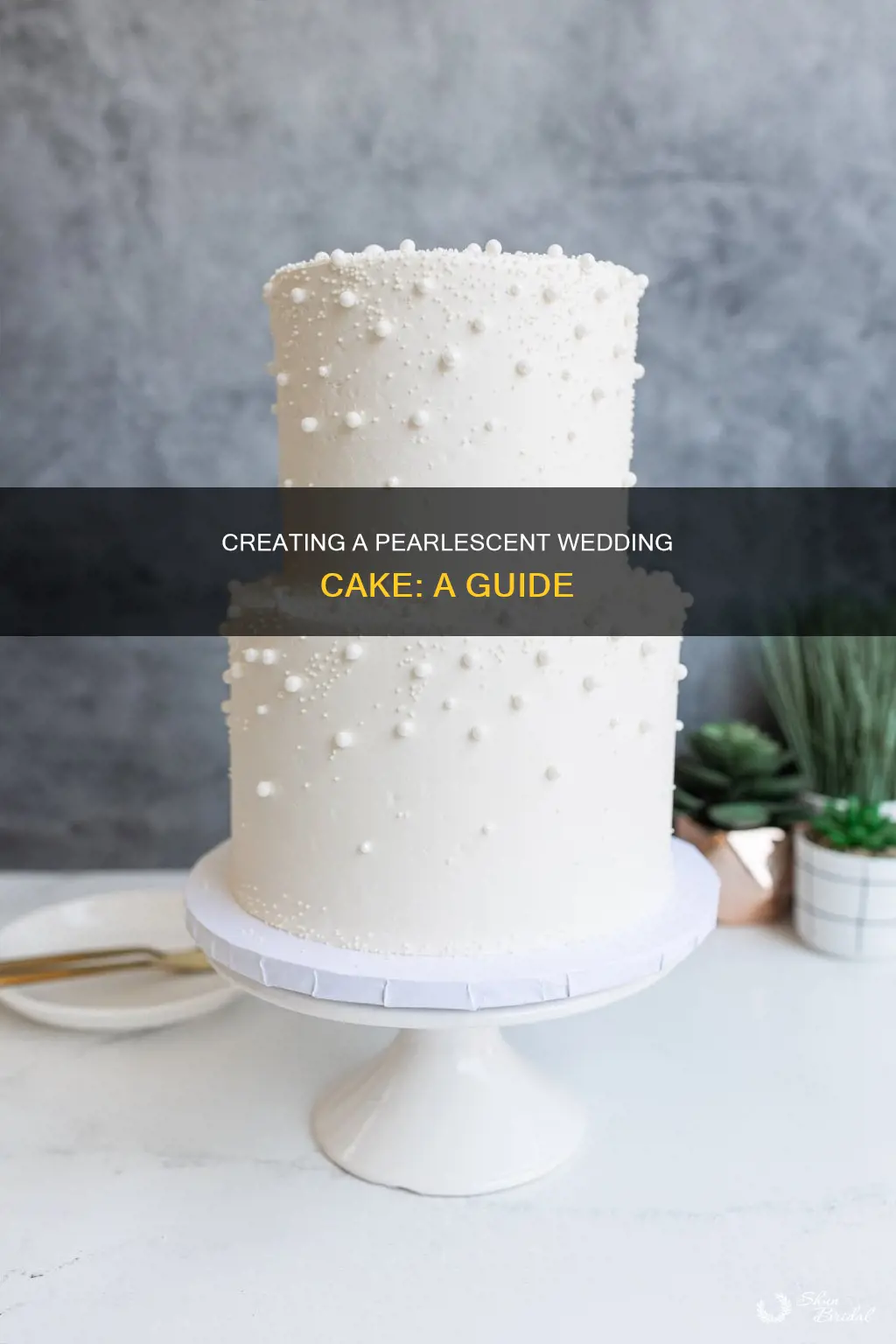 how to cover a wedding cake with pearls