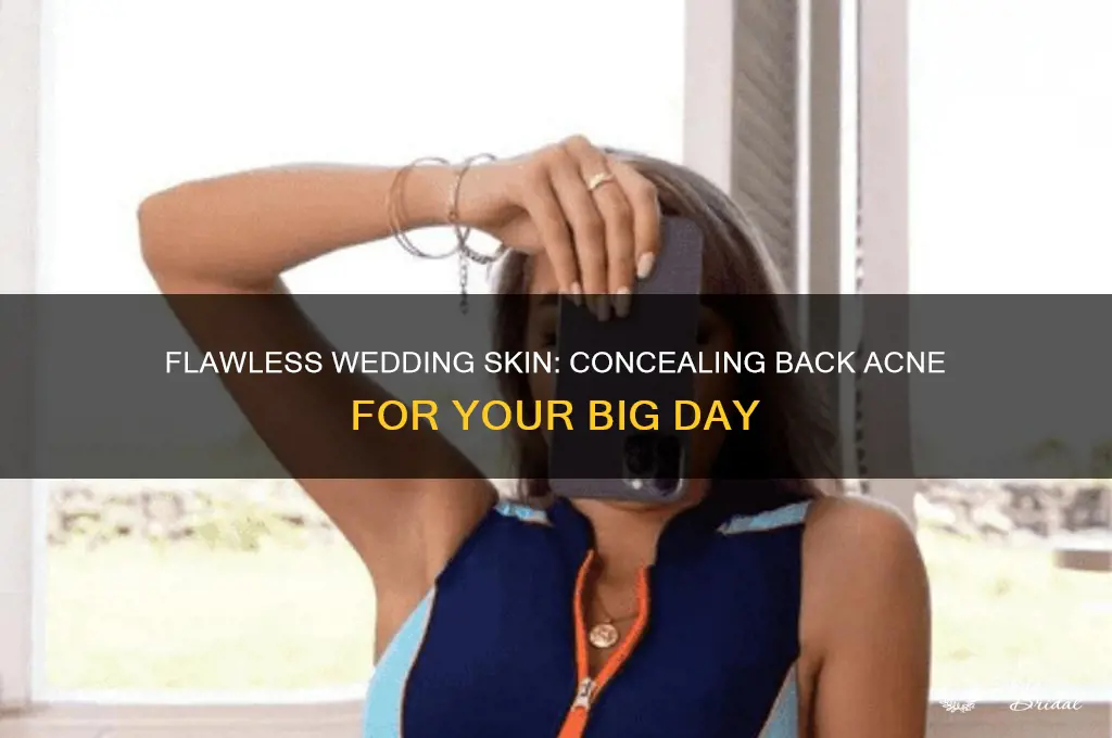 how to cover back acne for wedding