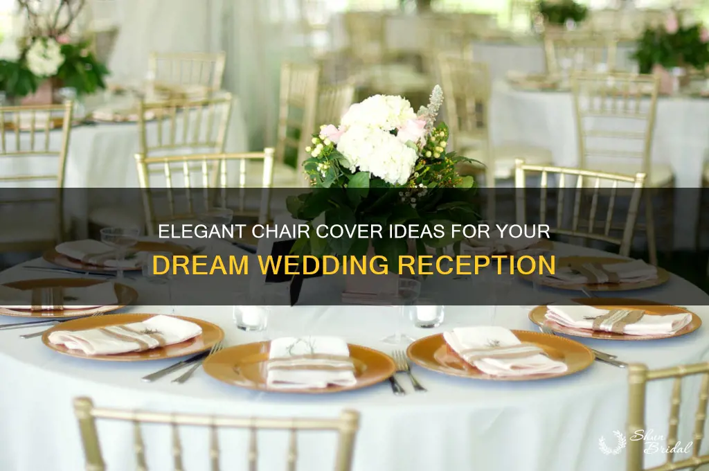 how to cover chairs for a wedding