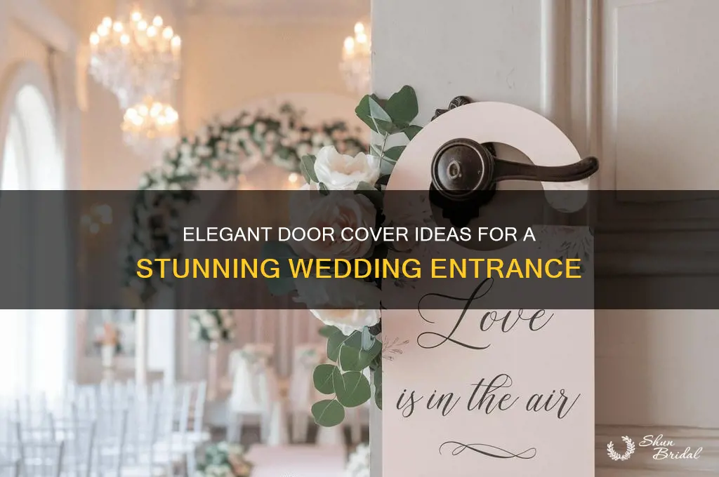 how to cover door on wedding