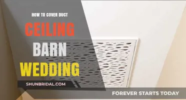 Elegant Duct Ceiling Cover Ideas for Rustic Barn Weddings