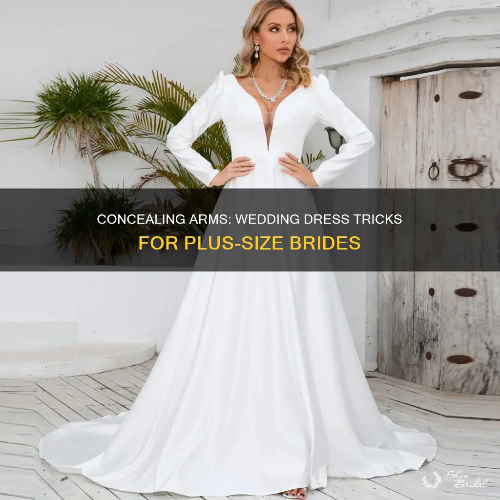 how to cover fat arms in wedding dress
