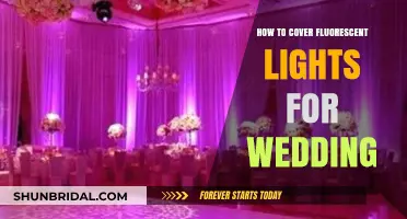 Elegant Fluorescent Light Covers for Your Dream Wedding Décor