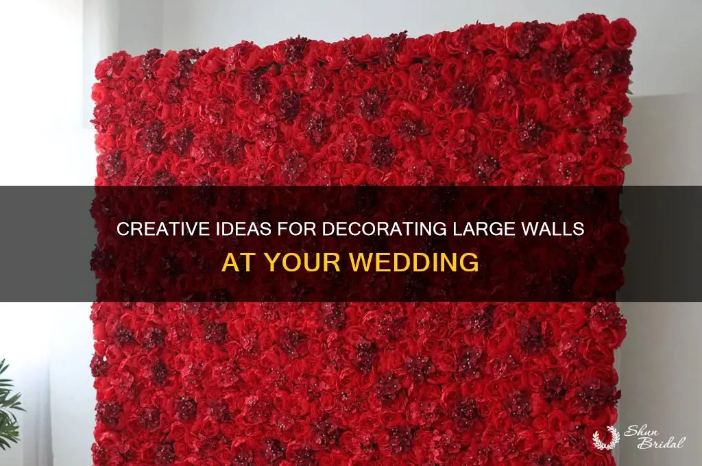 how to cover large wall wedding