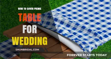 Elegant Picnic Table Covers for Your Dream Wedding Celebration