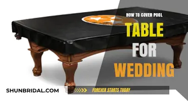 Elegant Pool Table Cover Ideas for Your Wedding Reception