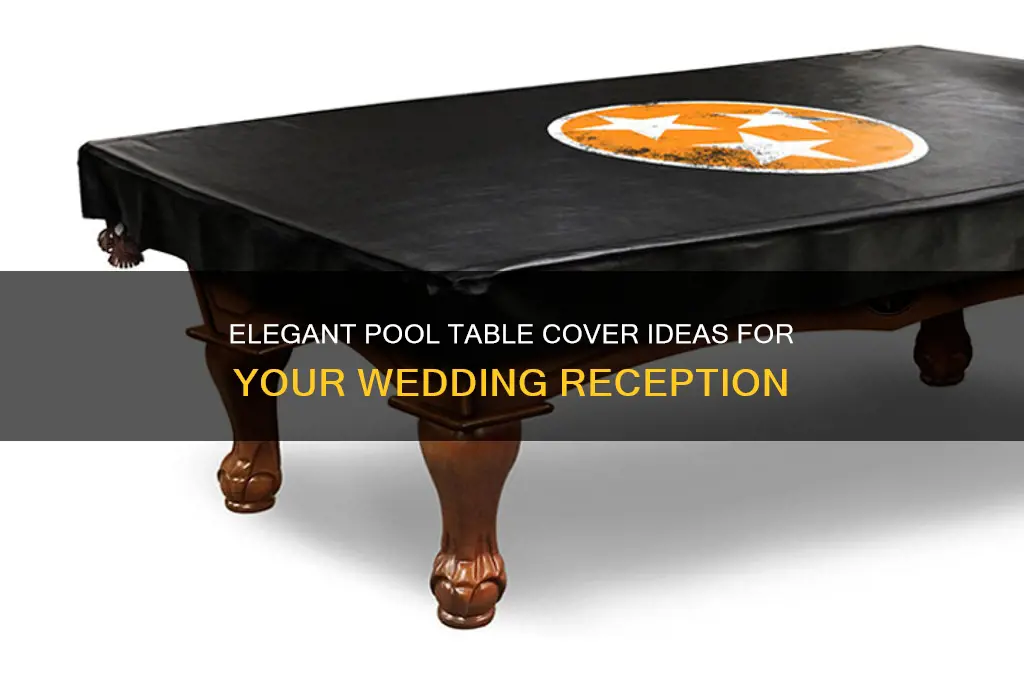 how to cover pool table for wedding