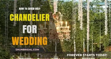 Elegant Wedding Chandelier Makeover: Creative Ways to Hide an Ugly Fixture