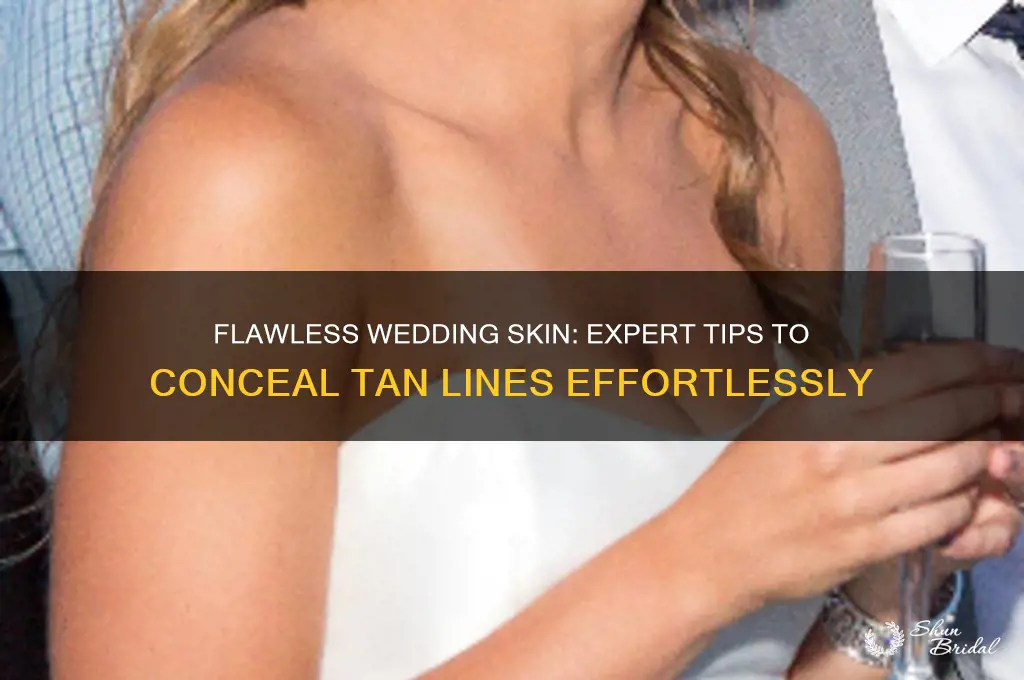 how to cover up tan lines for wedding