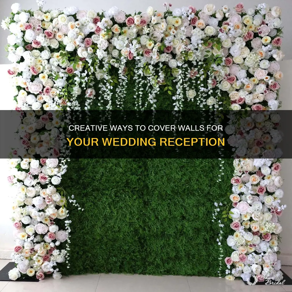 how to cover walls for wedding reception