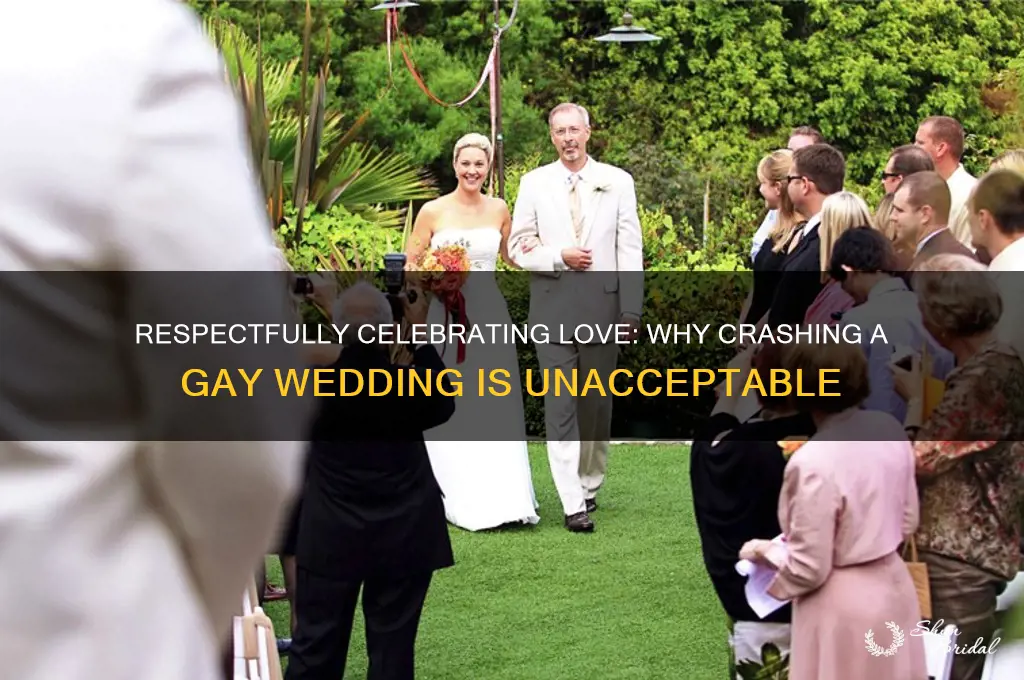 how to crash a gay wedding