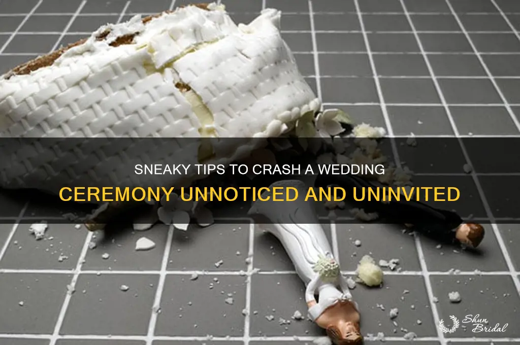how to crash a wedding ceremony