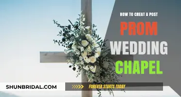 Transform Your Post-Prom Venue into a Romantic Wedding Chapel