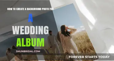 Creating Dreamy Backdrops for Wedding Albums