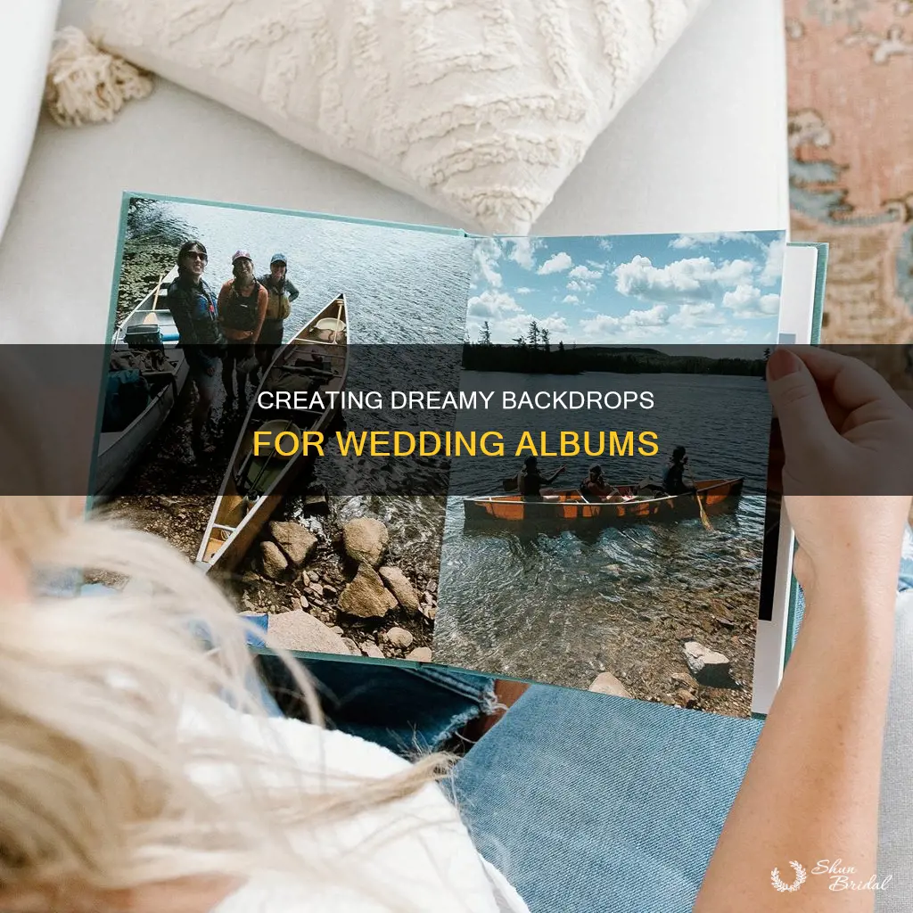 how to create a background photo for a wedding album