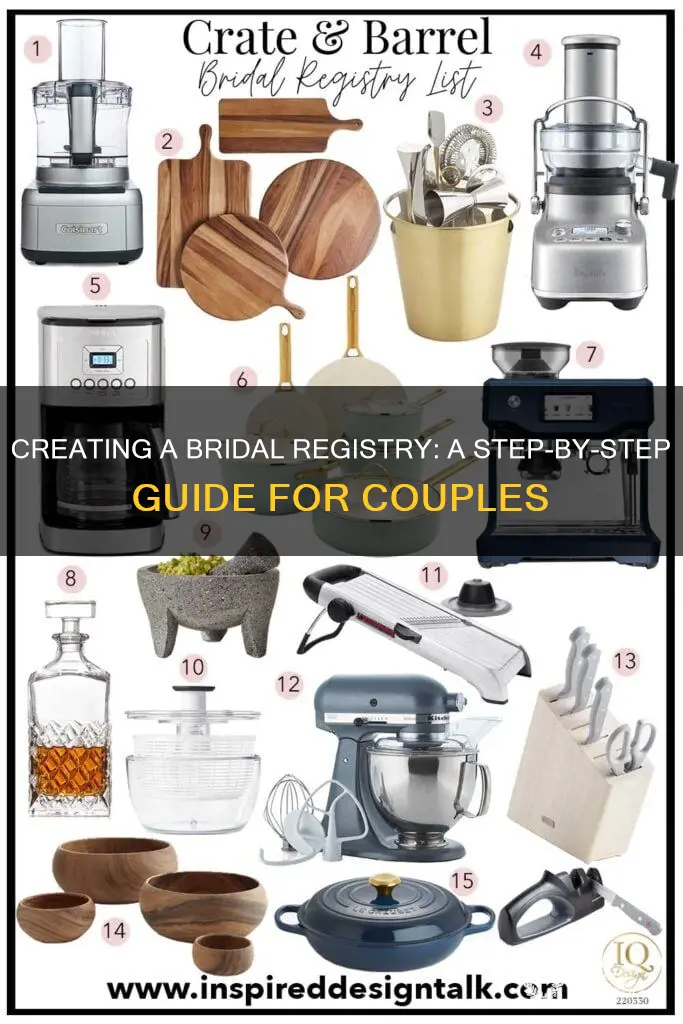 how to create a bridal registry
