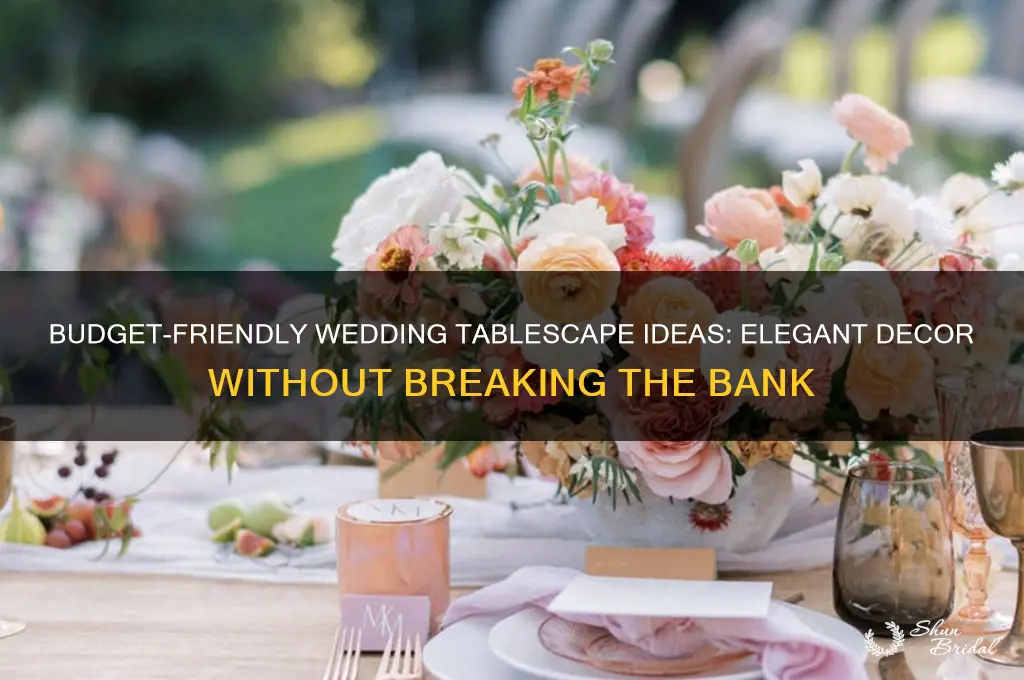 how to create a cheap wedding tablescape
