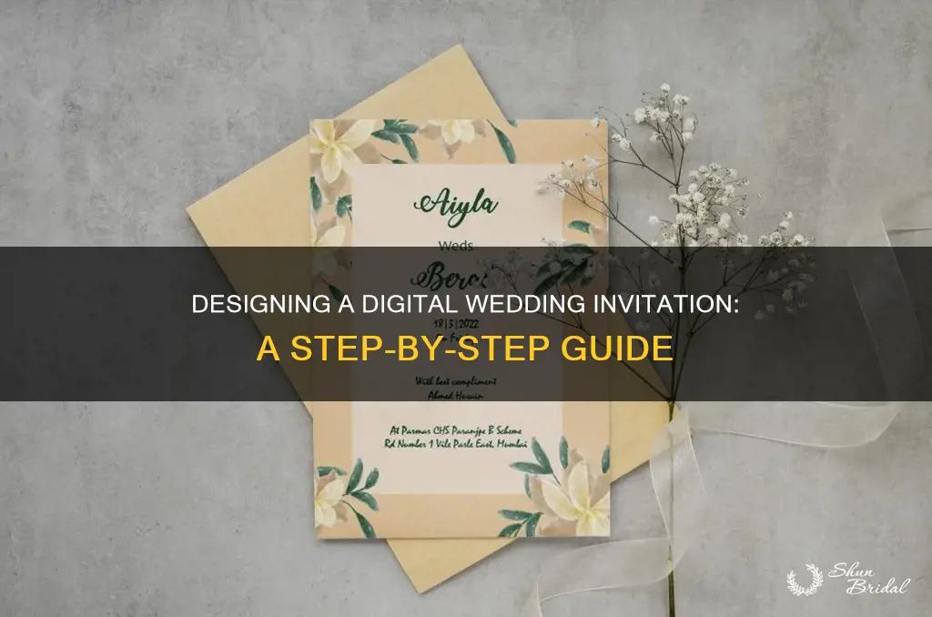 how to create a digital wedding invitation